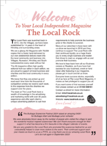 Welcome to your local independent magazine, the local rock.